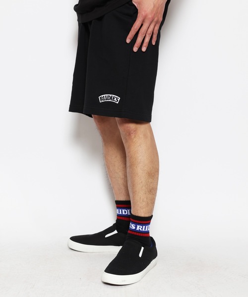 RUDIE'S（ルーディーズ）の「SLICK SWEAT SHORTS（スウェットパンツ・メンズ・ブラック/アッシュグレー・L/M/XL）」の7枚目の写真