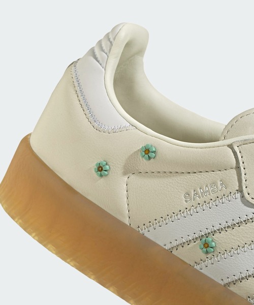 adidas(アディダス)の「SAMBAE W サンバ スニーカー / アディダスオリジナルス adidas Originals(スニーカー・レディース・ホワイト×グリーン・28.0cm/22.5cm/22.0cm/27.5cm/27.0cm/25.0cm/25.5cm/26.5cm/26.0cm/23.5cm/23.0cm/24.0cm/24.5cm)」の6枚目の写真