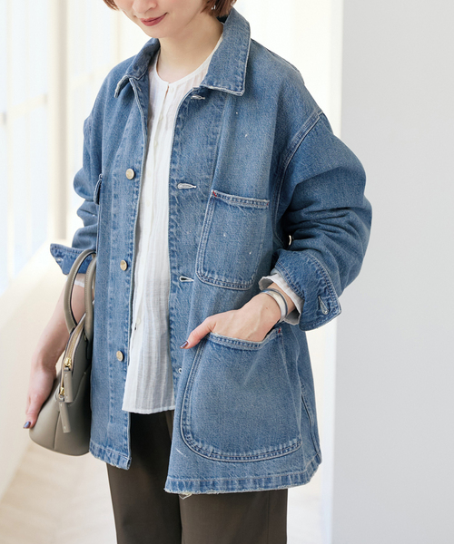 Spick & Span(スピックアンドスパン)の「《別注 / 追加》RED CARD TOKYO / レッドカード トーキョー Chore Coat(デニムジャケット・レディース・ブルー・SMALL)」の19枚目の写真