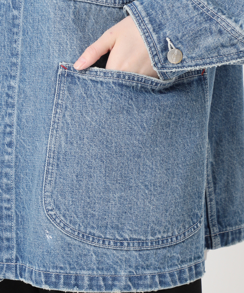 Spick & Span(スピックアンドスパン)の「《別注 / 追加》RED CARD TOKYO / レッドカード トーキョー Chore Coat(デニムジャケット・レディース・ブルー・SMALL)」の9枚目の写真
