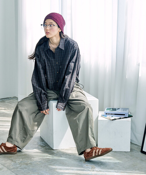 FREAK'S STORE（フリークスストア）の「Foxfire × FREAK'S STORE/フォックスファイヤー 別注 フィッシングポケット ロングスリーブシャツ（シャツ/ブラウス・レディース・ベージュ/グレー/グリーン/ブラウン・ﾌﾘ-）」の6枚目の写真