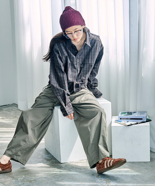 FREAK'S STORE（フリークスストア）の「Foxfire × FREAK'S STORE/フォックスファイヤー 別注 フィッシングポケット ロングスリーブシャツ（シャツ/ブラウス・レディース・ベージュ/グレー/グリーン/ブラウン・ﾌﾘ-）」の7枚目の写真