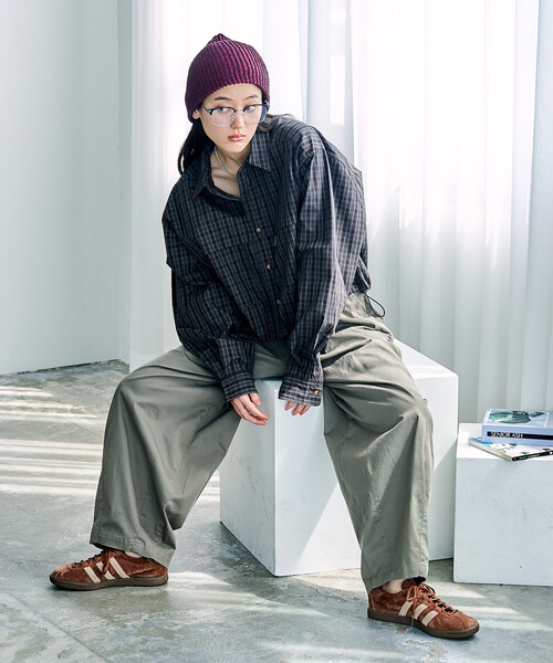 FREAK'S STORE（フリークスストア）の「Foxfire × FREAK'S STORE/フォックスファイヤー 別注 フィッシングポケット ロングスリーブシャツ（シャツ/ブラウス・レディース・ベージュ/グレー/グリーン/ブラウン・ﾌﾘ-）」の9枚目の写真