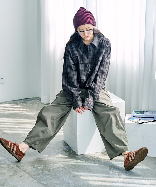 FREAK'S STORE（フリークスストア）の「Foxfire × FREAK'S STORE/フォックスファイヤー 別注 フィッシングポケット ロングスリーブシャツ（シャツ/ブラウス・レディース・ベージュ/グレー/グリーン/ブラウン・ﾌﾘ-）」の10枚目の写真