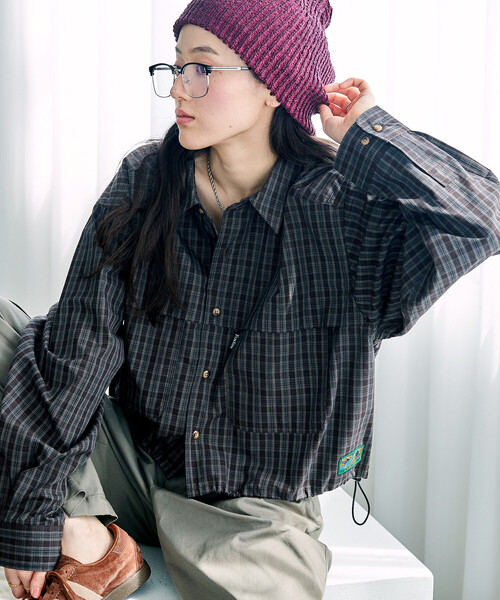 FREAK'S STORE（フリークスストア）の「Foxfire × FREAK'S STORE/フォックスファイヤー 別注 フィッシングポケット ロングスリーブシャツ（シャツ/ブラウス・レディース・ベージュ/グレー/グリーン/ブラウン・ﾌﾘ-）」の11枚目の写真