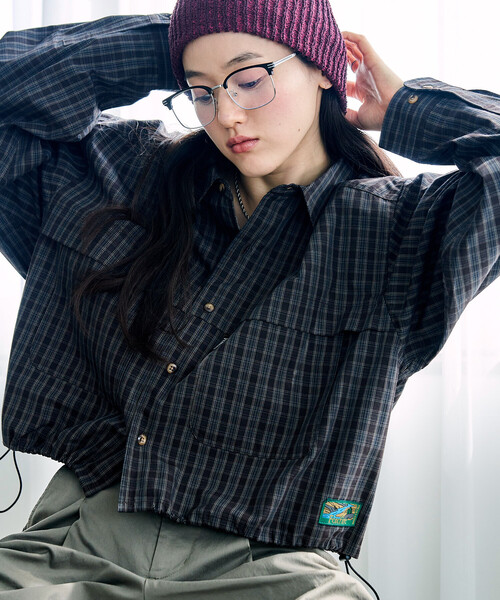 FREAK'S STORE（フリークスストア）の「Foxfire × FREAK'S STORE/フォックスファイヤー 別注 フィッシングポケット ロングスリーブシャツ（シャツ/ブラウス・レディース・ベージュ/グレー/グリーン/ブラウン・ﾌﾘ-）」の12枚目の写真