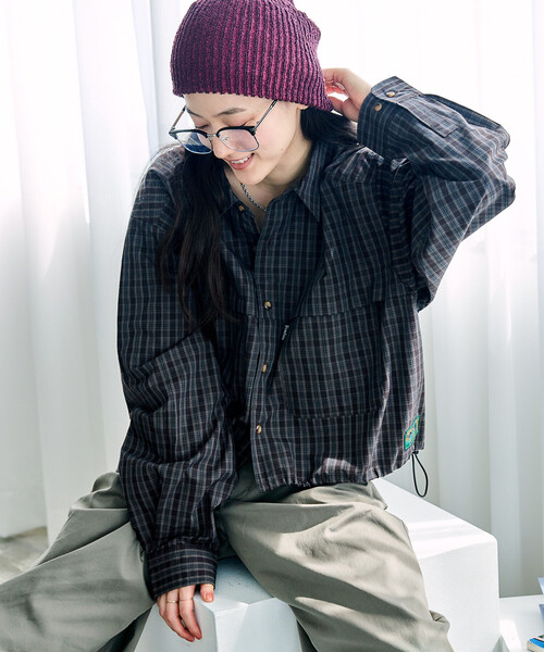 FREAK'S STORE（フリークスストア）の「Foxfire × FREAK'S STORE/フォックスファイヤー 別注 フィッシングポケット ロングスリーブシャツ（シャツ/ブラウス・レディース・ベージュ/グレー/グリーン/ブラウン・ﾌﾘ-）」の13枚目の写真
