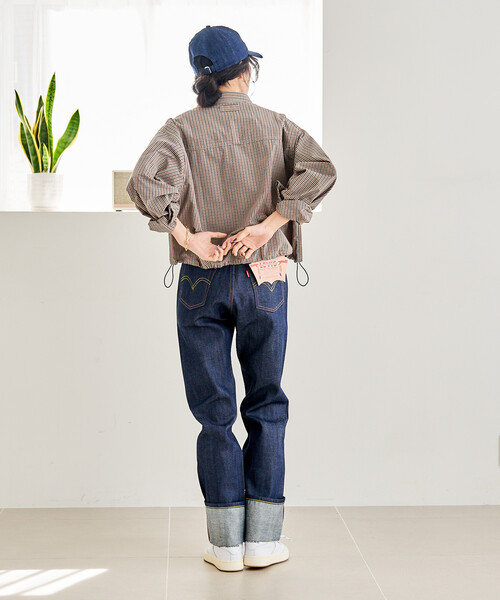 FREAK'S STORE（フリークスストア）の「Foxfire × FREAK'S STORE/フォックスファイヤー 別注 フィッシングポケット ロングスリーブシャツ（シャツ/ブラウス・レディース・ベージュ/グレー/グリーン/ブラウン・ﾌﾘ-）」の19枚目の写真