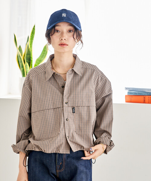 FREAK'S STORE（フリークスストア）の「Foxfire × FREAK'S STORE/フォックスファイヤー 別注 フィッシングポケット ロングスリーブシャツ（シャツ/ブラウス・レディース・ベージュ/グレー/グリーン/ブラウン・ﾌﾘ-）」の22枚目の写真