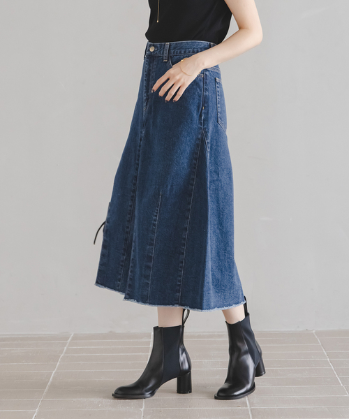 SERGE de bleu(サージ)の「SERGE/サージ FLAR PANEL SKIRT(デニムスカート・レディース・ブルー系その他・36/38)」の22枚目の写真