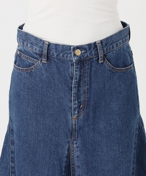 SERGE de bleu(サージ)の「SERGE/サージ FLAR PANEL SKIRT(デニムスカート・レディース・ブルー系その他・36/38)」の3枚目の写真