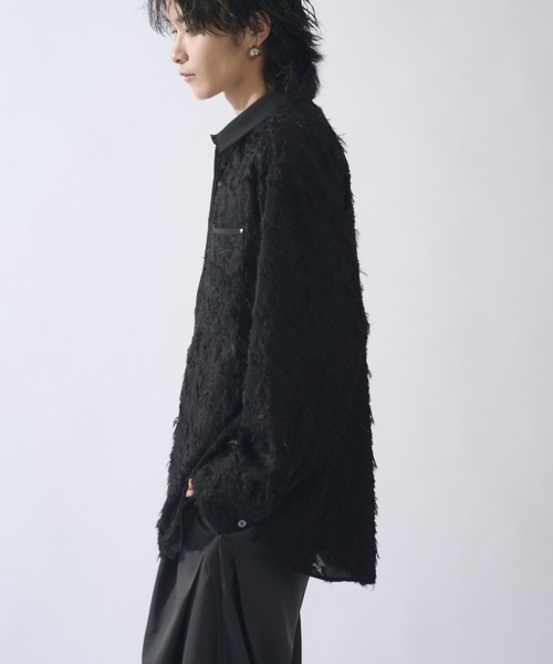 Lui's(ルイス)の「SURJENT クレリックJQシャツ(シャツ/ブラウス・メンズ・ホワイト/ブラック・1/2)」の10枚目の写真