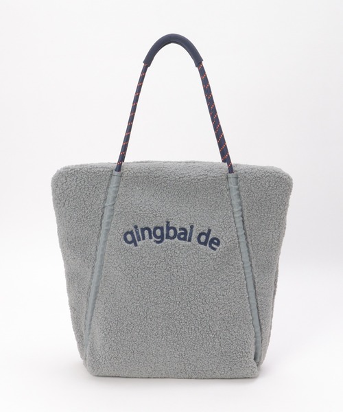 ikka(イッカ)の「ボア刺繍BIGロープトートバッグ(トートバッグ・レディース・ブラウン/ブラック/オフホワイト/ブルー系・FREE)」の1枚目の写真