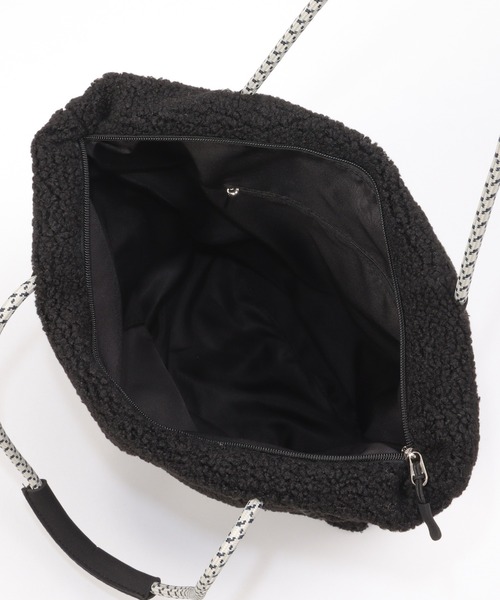 ikka(イッカ)の「ボア刺繍BIGロープトートバッグ(トートバッグ・レディース・ブラウン/ブラック/オフホワイト/ブルー系・FREE)」の8枚目の写真