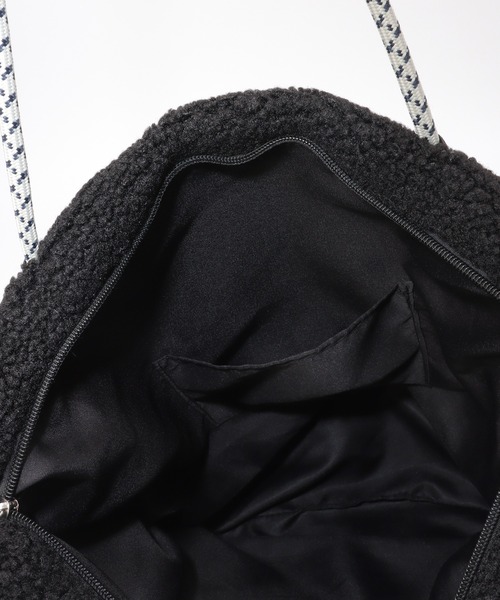 ikka(イッカ)の「ボア刺繍BIGロープトートバッグ(トートバッグ・レディース・ブラウン/ブラック/オフホワイト/ブルー系・FREE)」の10枚目の写真