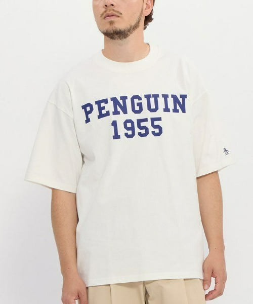 penguin BY MUNSINGWEAR（ペンギン バイ マンシングウェア）の「penguin BY MUNSINGWEAR（ペンギン バイ マンシングウェア） 1955 グラフィック Tシャツ（Tシャツ/カットソー・メンズ・ホワイト/ブラック/ネイビー・S/L/M/XL）」の2枚目の写真