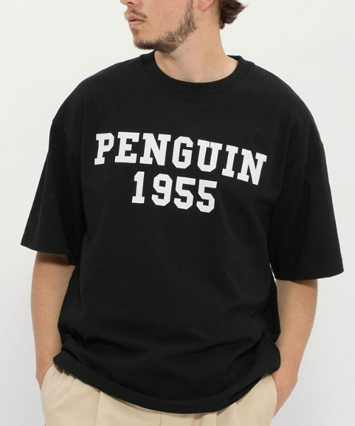 penguin BY MUNSINGWEAR（ペンギン バイ マンシングウェア）の「penguin BY MUNSINGWEAR（ペンギン バイ マンシングウェア） 1955 グラフィック Tシャツ（Tシャツ/カットソー・メンズ・ホワイト/ブラック/ネイビー・S/L/M/XL）」の3枚目の写真