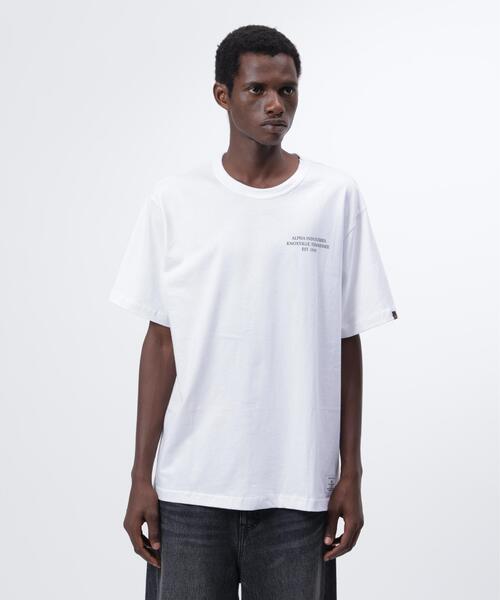 Alpha Industries(アルファインダストリーズ)の「Alpha Industries/アルファ インダストリーズ/ESSENTIAL RELAXED FIT TEE (DRAGON)/エッセンシャル リラックスフィットTシャツ ドラゴン(Tシャツ/カットソー・メンズ・ホワイト/ブラック・S/M/L/XL)」の11枚目の写真