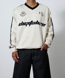 【NYS】カットスエード ゲームシャツ 長袖 Tシャツ サッカーデザイン ユニフォームデザイン