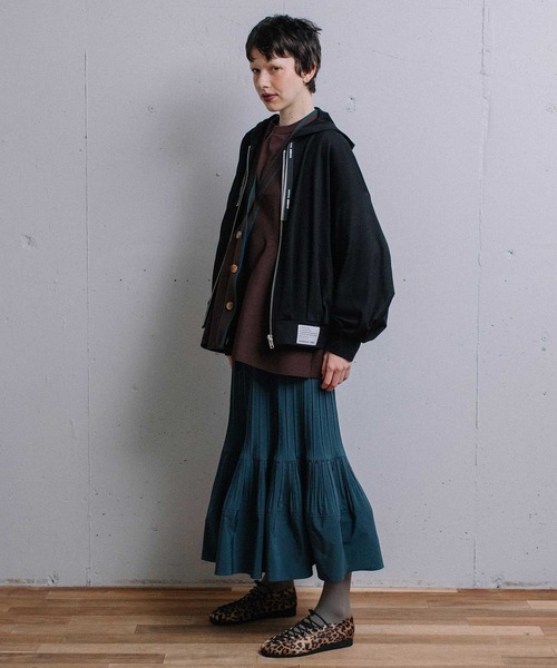 MARECHAL TERRE(マルシャルテル)の「【UVカット】タックフーディー(パーカー・レディース・ネイビー/ブルー/モカ/ブラック・MEDIUM)」の20枚目の写真