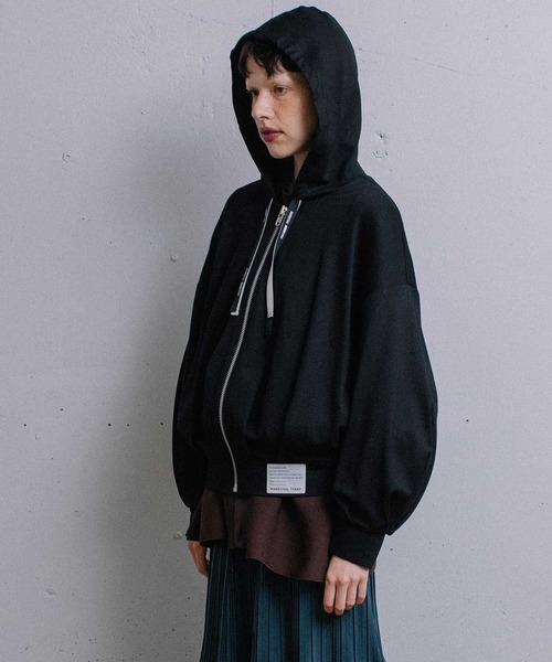 MARECHAL TERRE(マルシャルテル)の「【UVカット】タックフーディー(パーカー・レディース・ネイビー/ブルー/モカ/ブラック・MEDIUM)」の22枚目の写真