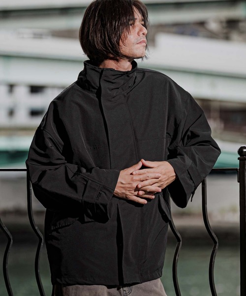 CAMBIO(カンビオ)の「mj11790-3-Way Loose Short Mods Coat ショートモッズコート(A70026cmb)(モッズコート・メンズ・ブラック/グレー・M/L/XL)」の3枚目の写真