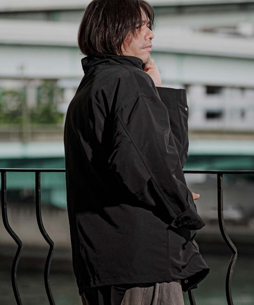 CAMBIO(カンビオ)の「mj11790-3-Way Loose Short Mods Coat ショートモッズコート(A70026cmb)(モッズコート・メンズ・ブラック/グレー・M/L/XL)」の5枚目の写真
