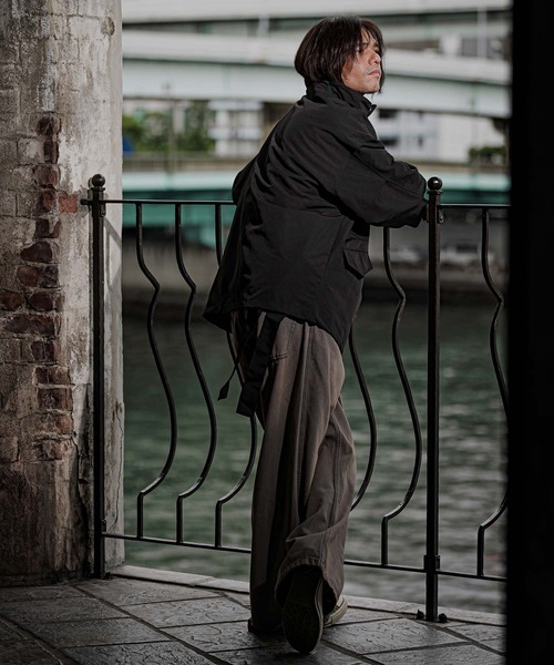 CAMBIO(カンビオ)の「mj11790-3-Way Loose Short Mods Coat ショートモッズコート(A70026cmb)(モッズコート・メンズ・ブラック/グレー・M/L/XL)」の7枚目の写真