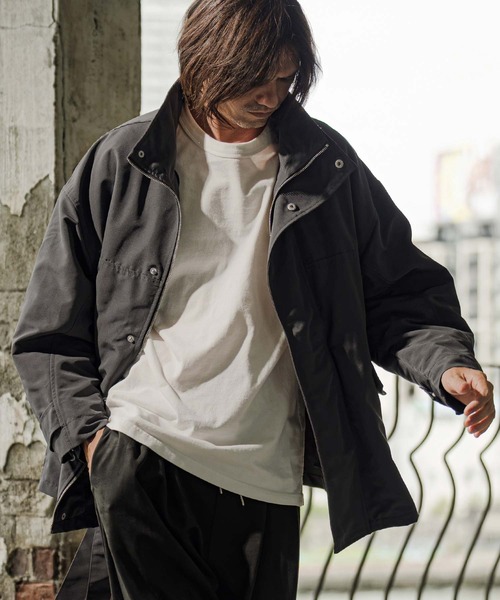 CAMBIO(カンビオ)の「mj11790-3-Way Loose Short Mods Coat ショートモッズコート(A70026cmb)(モッズコート・メンズ・ブラック/グレー・M/L/XL)」の9枚目の写真