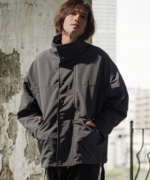 CAMBIO(カンビオ)の「mj11790-3-Way Loose Short Mods Coat ショートモッズコート(A70026cmb)(モッズコート・メンズ・ブラック/グレー・M/L/XL)」の11枚目の写真