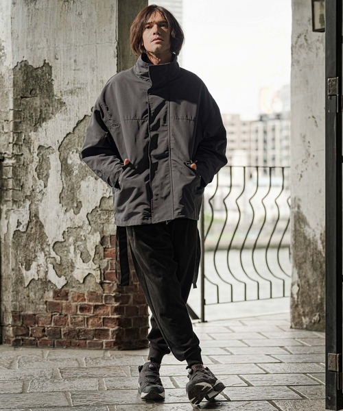 CAMBIO(カンビオ)の「mj11790-3-Way Loose Short Mods Coat ショートモッズコート(A70026cmb)(モッズコート・メンズ・ブラック/グレー・M/L/XL)」の12枚目の写真