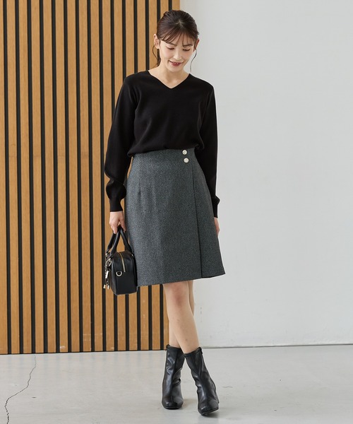 Honeys(ハニーズ)の「台形スカート(スカート・レディース・ブラウン/ブラック・3L/L/LL/M/S)」の18枚目の写真