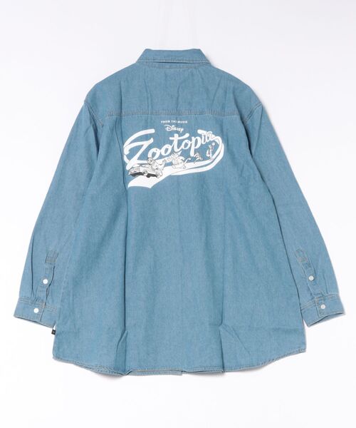 Disney（ディズニー）の「親子お揃い ディズニー ズートピア ネクタイシャツワンピース 1954A（ワンピース・メンズ・ライトインディゴブルー・F）」の2枚目の写真