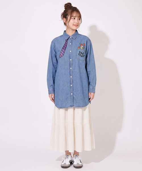 Disney（ディズニー）の「親子お揃い ディズニー ズートピア ネクタイシャツワンピース 1954A（ワンピース・メンズ・ライトインディゴブルー・F）」の4枚目の写真