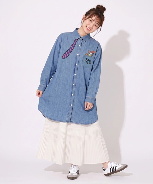 Disney（ディズニー）の「親子お揃い ディズニー ズートピア ネクタイシャツワンピース 1954A（ワンピース・メンズ・ライトインディゴブルー・F）」の7枚目の写真