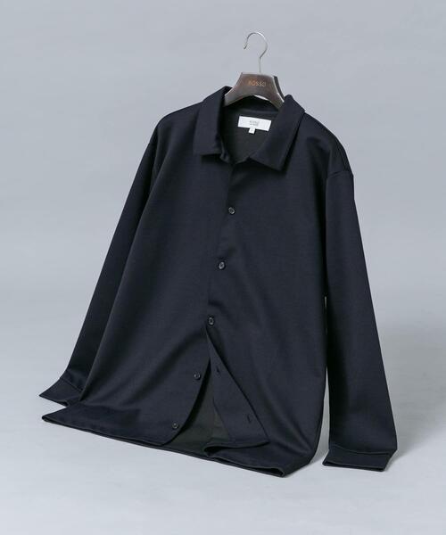 URBAN RESEARCH ROSSO MEN(アーバンリサーチロッソメン)の「『セットアップ対応/防シワ』ウールジャージーシャツカーディガン(シャツ/ブラウス・メンズ・ブラック/ホワイト/グレー/ネイビー・MEDIUM/LARGE/X-LARGE)」の4枚目の写真