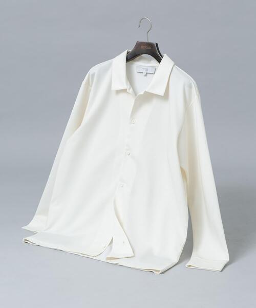 URBAN RESEARCH ROSSO MEN(アーバンリサーチロッソメン)の「『セットアップ対応/防シワ』ウールジャージーシャツカーディガン(シャツ/ブラウス・メンズ・ブラック/ホワイト/グレー/ネイビー・MEDIUM/LARGE/X-LARGE)」の2枚目の写真