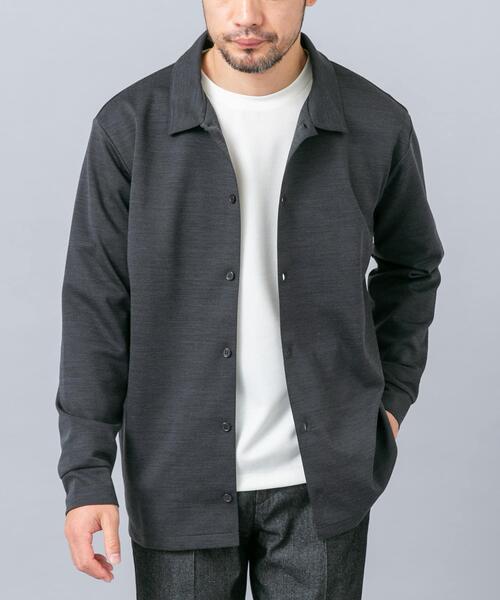 URBAN RESEARCH ROSSO MEN(アーバンリサーチロッソメン)の「『セットアップ対応/防シワ』ウールジャージーシャツカーディガン(シャツ/ブラウス・メンズ・ブラック/ホワイト/グレー/ネイビー・MEDIUM/LARGE/X-LARGE)」の8枚目の写真