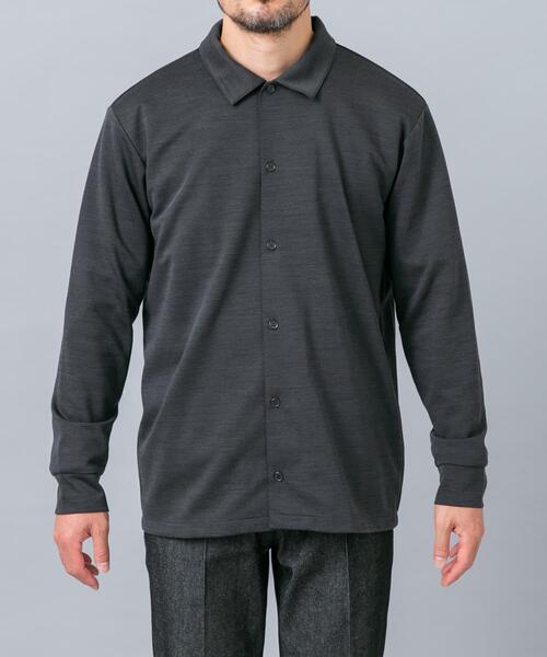 URBAN RESEARCH ROSSO MEN(アーバンリサーチロッソメン)の「『セットアップ対応/防シワ』ウールジャージーシャツカーディガン(シャツ/ブラウス・メンズ・ブラック/ホワイト/グレー/ネイビー・MEDIUM/LARGE/X-LARGE)」の12枚目の写真