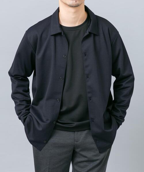 URBAN RESEARCH ROSSO MEN(アーバンリサーチロッソメン)の「『セットアップ対応/防シワ』ウールジャージーシャツカーディガン(シャツ/ブラウス・メンズ・ブラック/ホワイト/グレー/ネイビー・MEDIUM/LARGE/X-LARGE)」の17枚目の写真