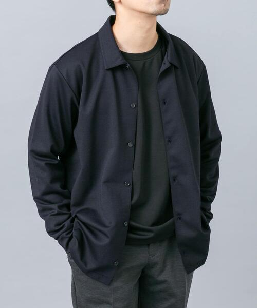 URBAN RESEARCH ROSSO MEN(アーバンリサーチロッソメン)の「『セットアップ対応/防シワ』ウールジャージーシャツカーディガン(シャツ/ブラウス・メンズ・ブラック/ホワイト/グレー/ネイビー・MEDIUM/LARGE/X-LARGE)」の18枚目の写真