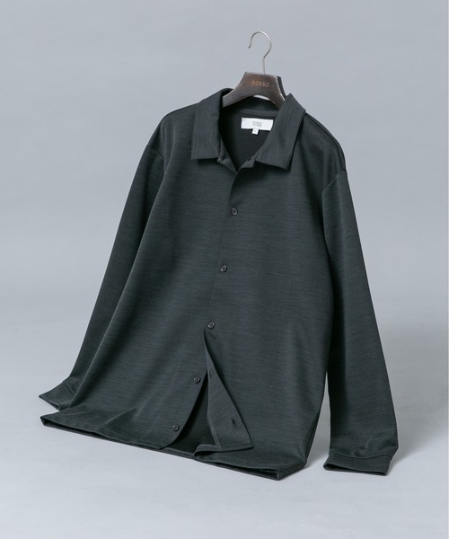 «Сетап対応/防シワ» Ультраджерси‑футболка Cardigan