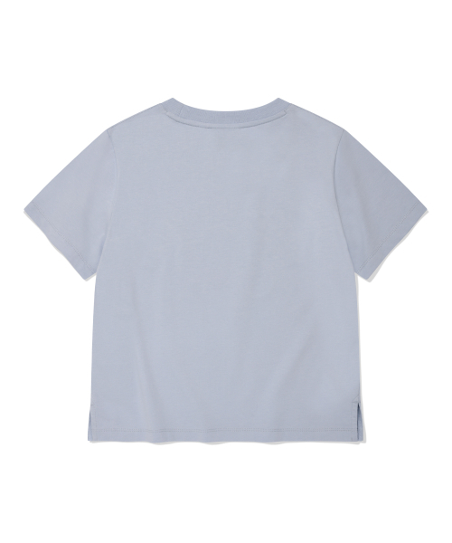 Wacky WiLLy(ワッキーウィリー)の「ウィメンズレースアップリケ半袖Tシャツスカイブルー(Tシャツ/カットソー・レディース・その他・SMALL/MEDIUM)」の3枚目の写真