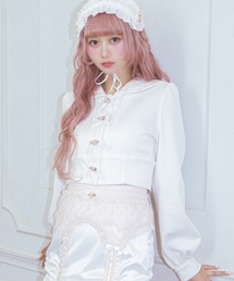 Fiorforte（フィオルフォルテ）の「sailor petit rose sweat（ブルゾン）」