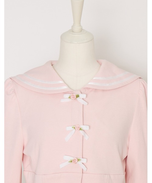 Fiorforte(フィオルフォルテ)の「sailor petit rose sweat(ブルゾン・レディース・ホワイト/ピンク・FREE)」の22枚目の写真