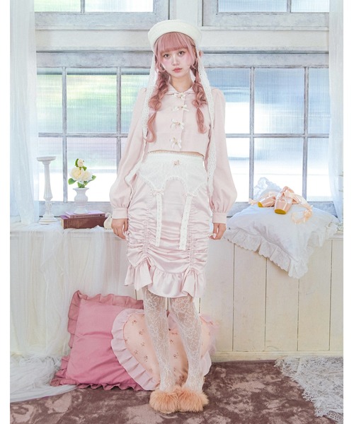 Fiorforte(フィオルフォルテ)の「sailor petit rose sweat(ブルゾン・レディース・ホワイト/ピンク・FREE)」の12枚目の写真