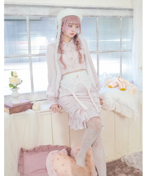 Fiorforte(フィオルフォルテ)の「sailor petit rose sweat(ブルゾン・レディース・ホワイト/ピンク・FREE)」の13枚目の写真