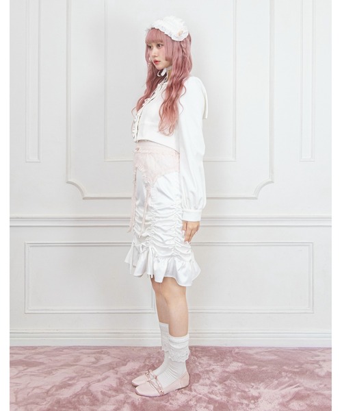 Fiorforte(フィオルフォルテ)の「sailor petit rose sweat(ブルゾン・レディース・ホワイト/ピンク・FREE)」の17枚目の写真