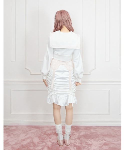 Fiorforte(フィオルフォルテ)の「sailor petit rose sweat(ブルゾン・レディース・ホワイト/ピンク・FREE)」の18枚目の写真