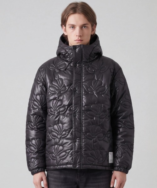 INNOCENT（イノセント）の「【Wasted Collective/ウェイステッド コレクティブ】Recycled Nylon Puffer Jacket WC-PUFFERJCKT（ダウンジャケット/コート・メンズ・ブラウン/ブルー/ブラック・X-LARGE/XX-LARGE/MEDIUM/LARGE/SMALL）」の2枚目の写真